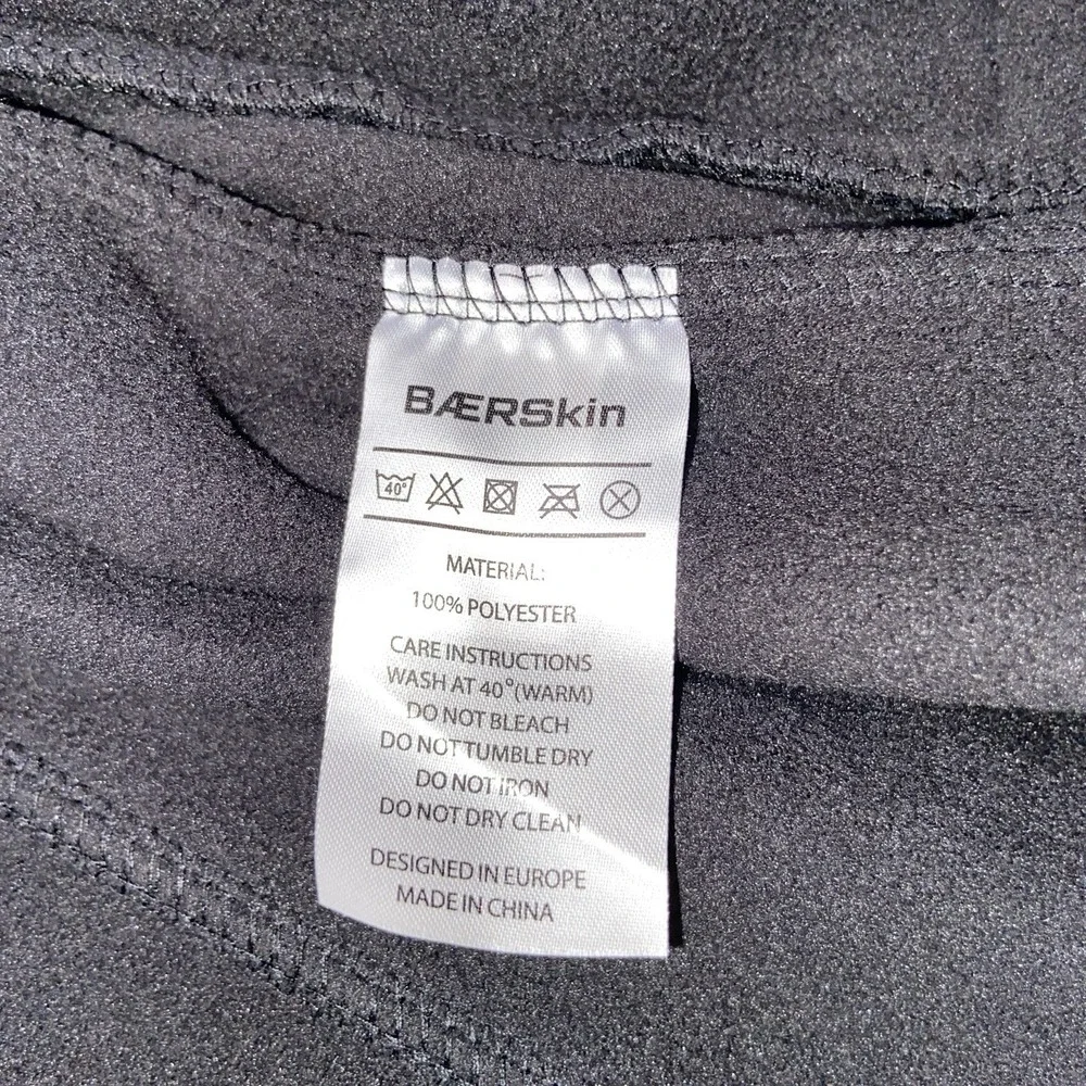 BAERSkin Tactical Fleece Hooded Jacket Men's XL Black Full Zip